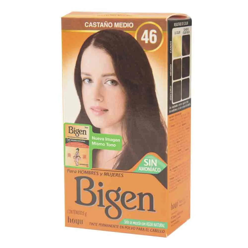 Tinte Bigen Permanente Castaño Mediano