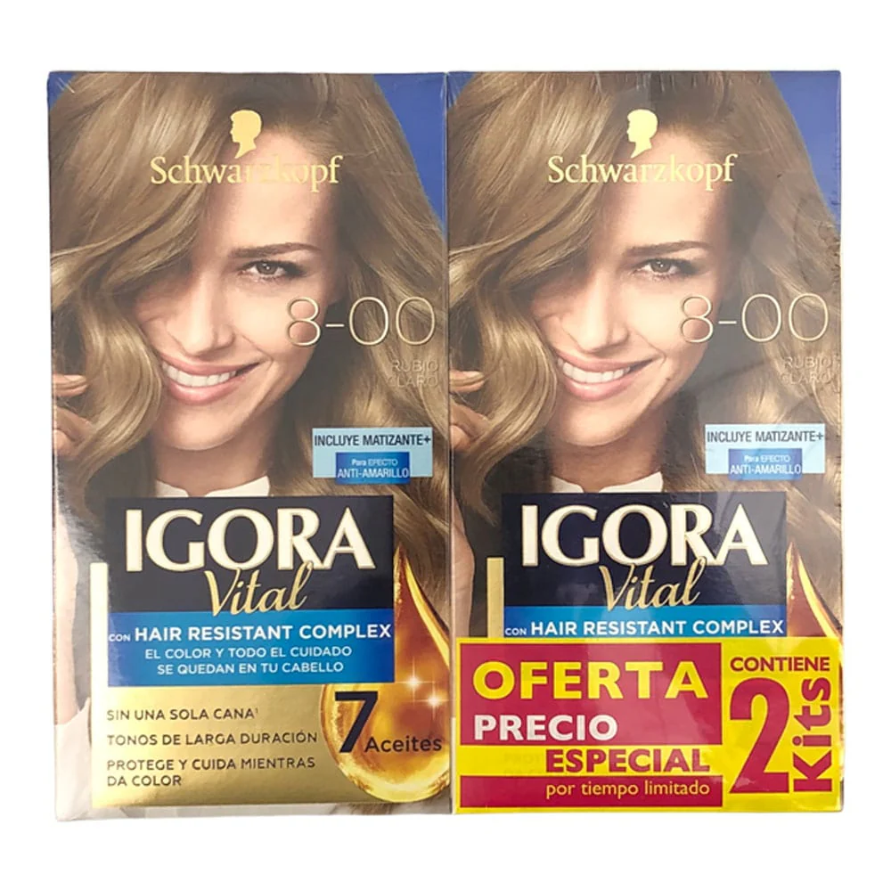 Tinte Igora Vital Rubio Mediano 2 Kit