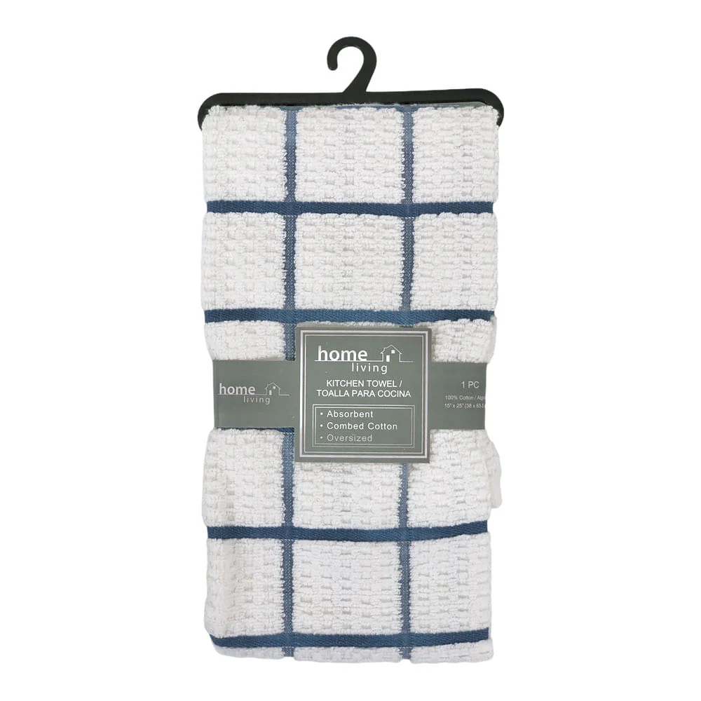 Toalla de Cocina Home Living 115 gsm de 15 x 25 - Azul