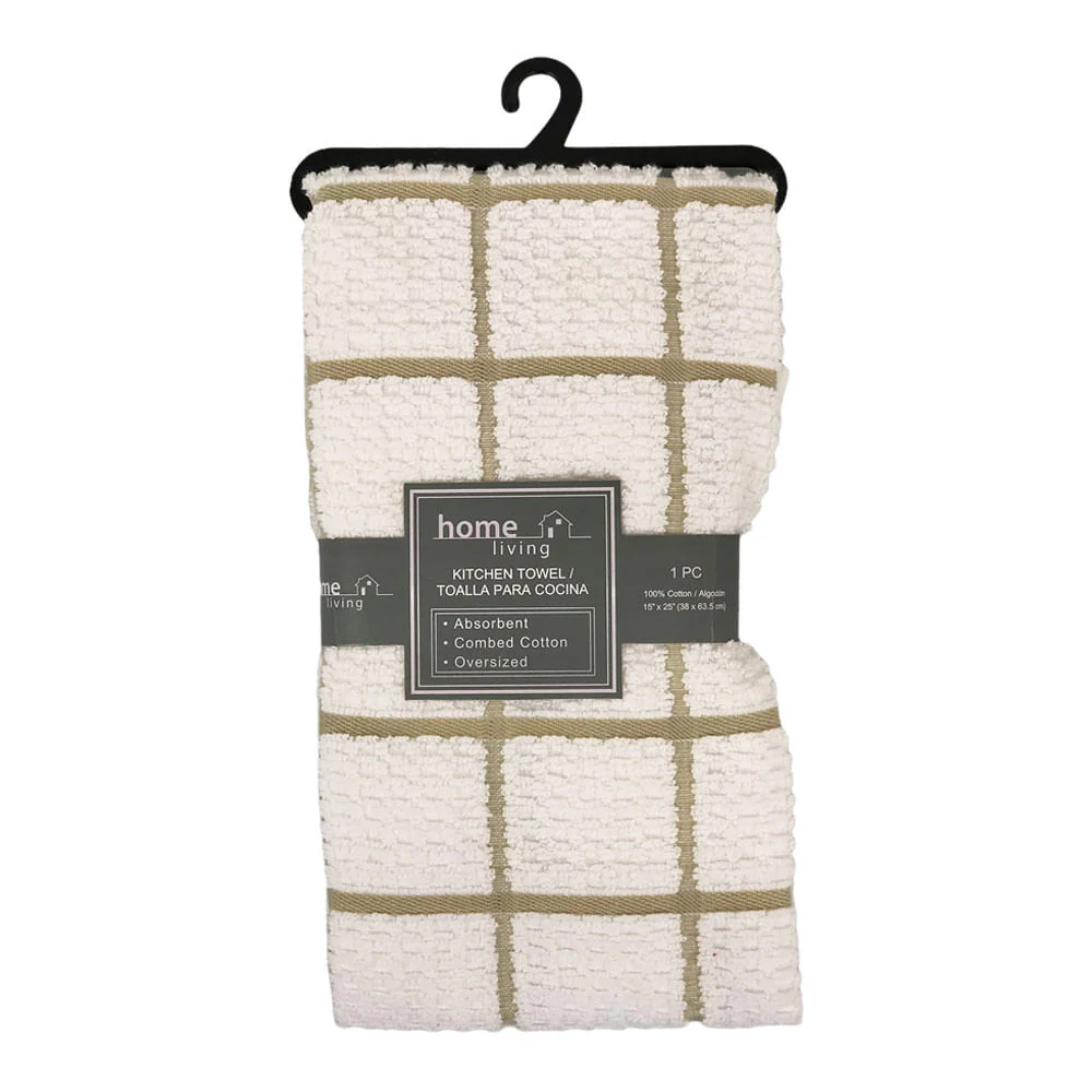 Toalla de Cocina Home Living 115 gsm de 15 x 25 - Beige