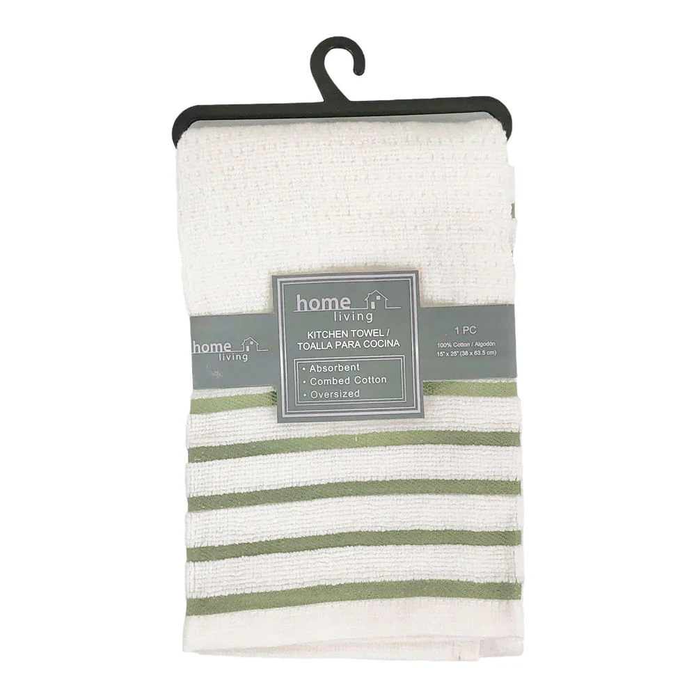 Toalla de Cocina Home Living 115 gsm de 15 x 25 - Gris Claro