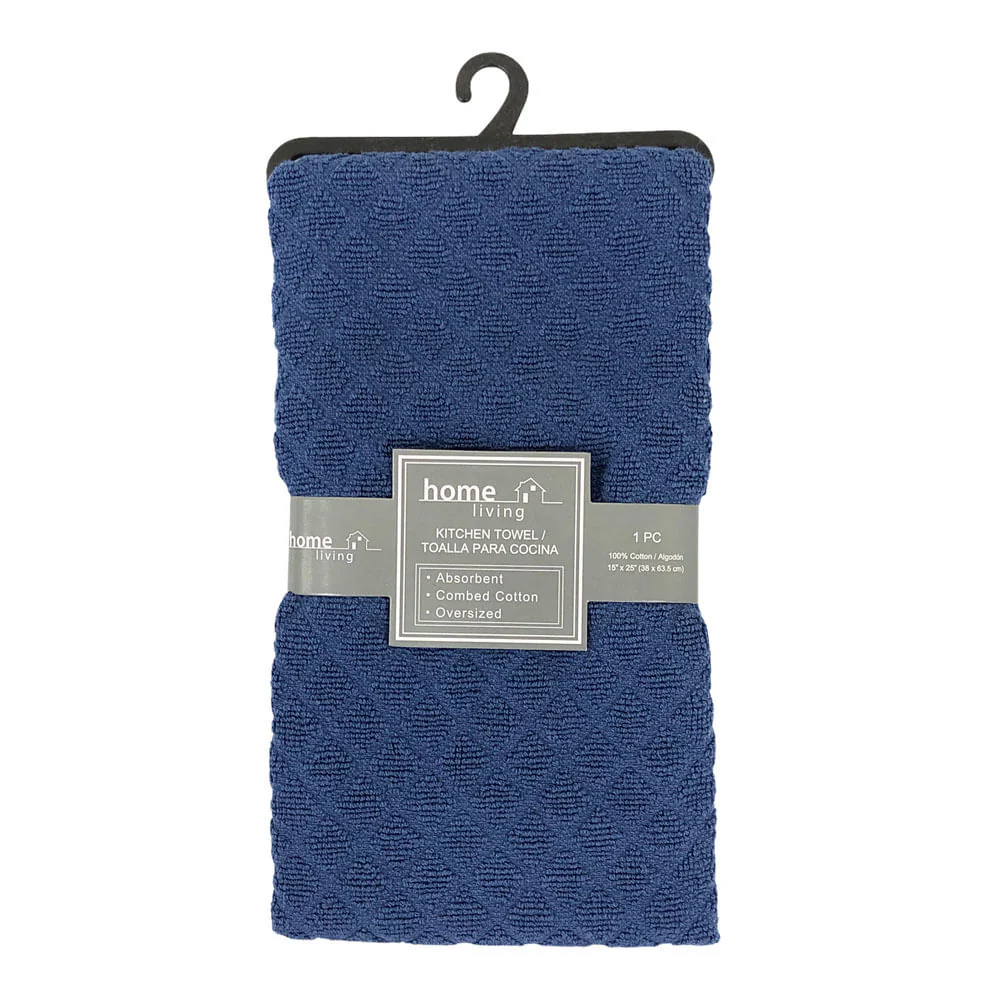 Toalla de Cocina Home Living de 15 x 25 - Azul Marino