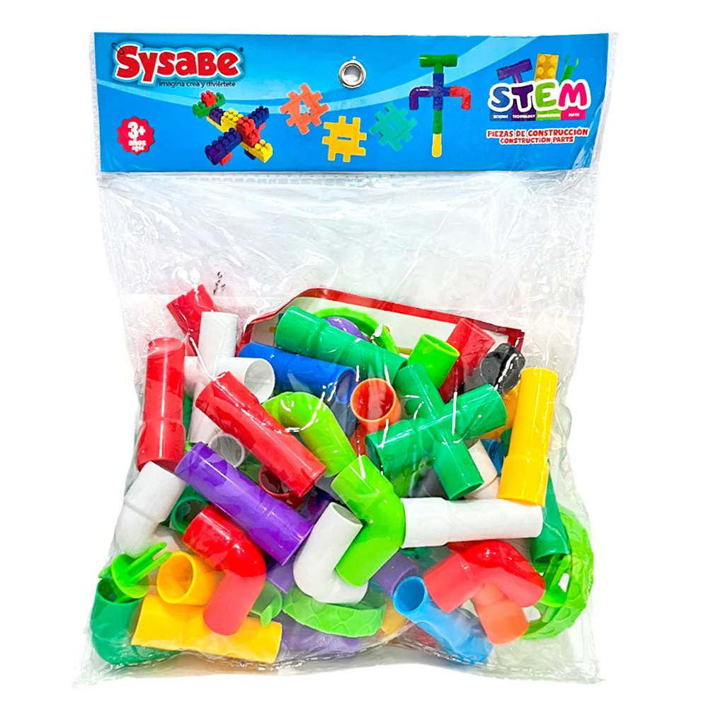 Set Didáctico de Construcción Sysabe - Tubos y Conectores Creativos - Image 2