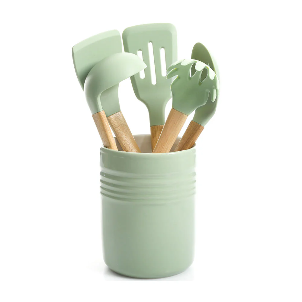 Utensilios Para Cocinar Gibson Plaza Café 6 Piezas Menta