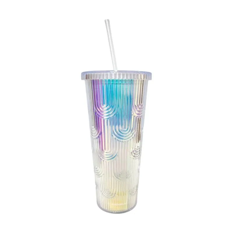 Vaso Acrílico Diamond Home de 710Ml / Tapa Y Carrizo/Surtido - Image 3