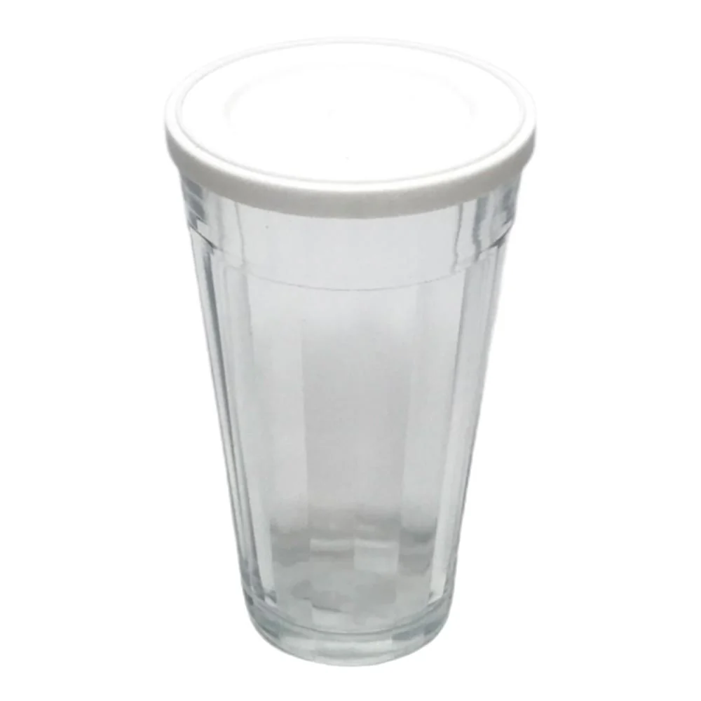 Vaso de Vidrio Nadir con Tapa 15 Oz - Surtido