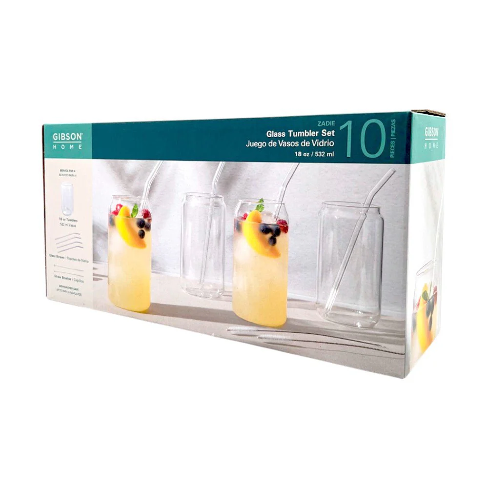 Vasos de Vidrio Zadie Gibson / Set de 4 Piezas / 18 oz - Image 4
