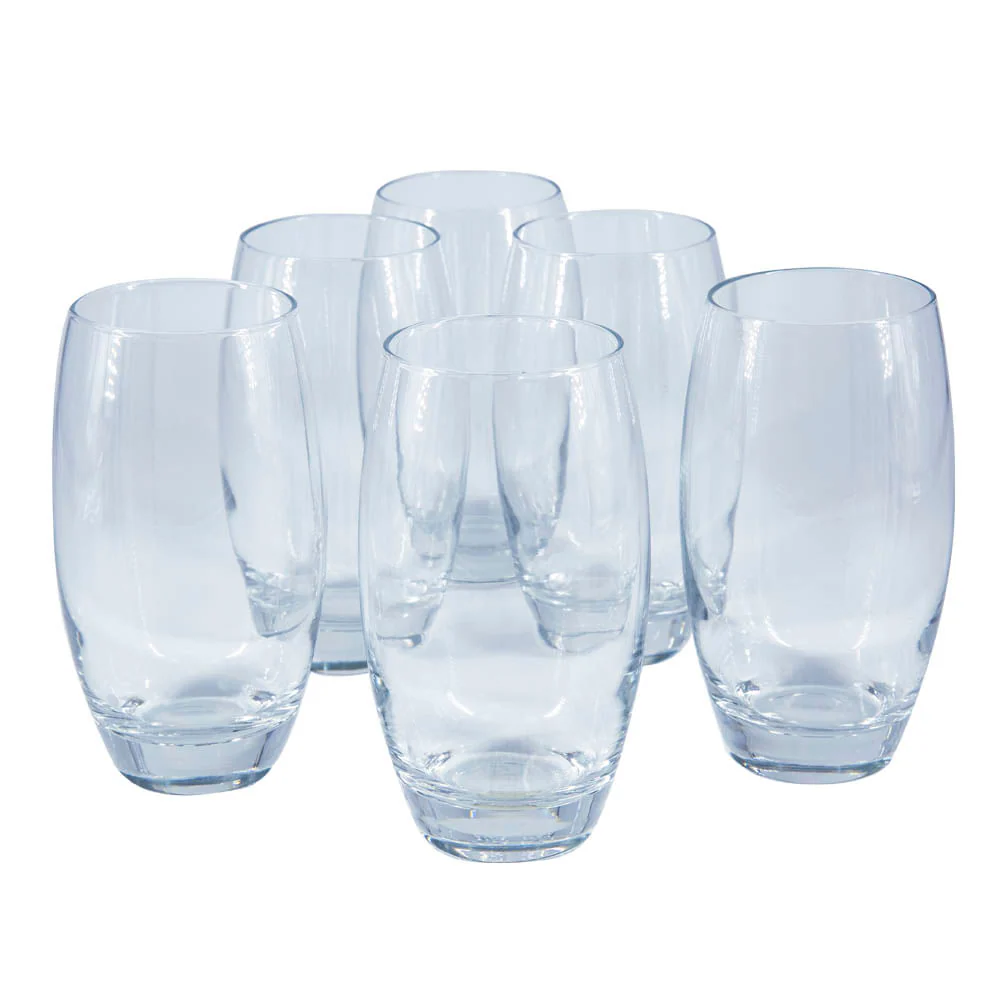 Vasos Long Barrel Pasabahce de 16 Oz Vidrio 6 Piezas